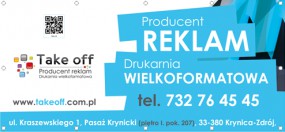 Bannery reklamowe - Take off Krynica-Zdrój