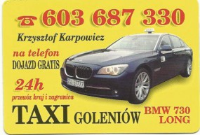 Zagraniczne przewozy osobowe dla firm - TAXI BMW 7 Long Business Goleniów