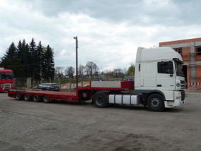 Transport wielkogabrytowy pojazdem niskopoodwoziowym - Usługi Dźwigowe AW 10-40 ton Lubań