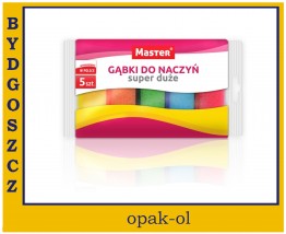 GĄBKA DO MYCIA NACZYŃ SUPER DUŻA 5 szt - OPAK-OL Bydgoszcz