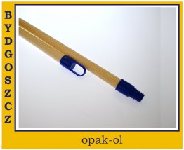 GRUBY KIJ DREWNIANY 130 cm Z KOŃCÓWKAMI ZE STANDARDOWYM GWINTEM - OPAK-OL Bydgoszcz