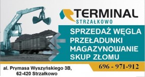 Przeładunki materiałów sypkich - Terminal Sp. z o.o. Strzałkowo