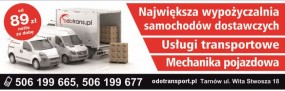 Mechanika pojazdowa - ODO wypożyczalnia samochodów, usługi transportowe, przeprowadzki Tarnów