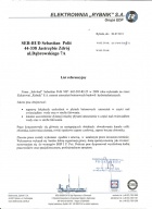 Referencja od firmy Elektrownia Rybnik