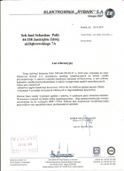Referencja od firmy Elektrownia Rybnik