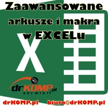 Tworzenie rozbudowanych arkuszy i makr w Excelu - drKOMP.pl Adam Ploetz Górale