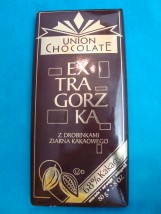 Czekolada extra gorzka z drobinkami ziarna kakaowego 68%  100 g - Kosher s.c. Warszawa