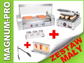 Zestaw do robienia hot dogów - mały - grill, opiekacz, podgrzewacz - MAGNUM-PRO Poczesna