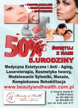PROMOCYJNE CENY SWIĘTUJ Z NAMI - 5. urodziny Beauty & Health - Julia Zbożna - Lichoń Beauty&Health Kraków
