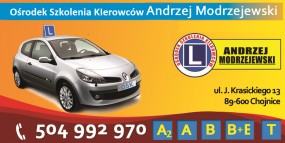 Kursy prawa jazdy kategrii B, B+E - Ośrodek Szkolenia Kierowców Andrzej Modrzejewski Chojnice