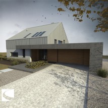Projekt domu jednorodzinnego z użytkowym poddaszem - Karolina Matuszewska Koncept Studio Projektowe Bydgoszcz