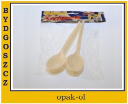 ŁYŻKA TWORZYWO BIAŁA 12 szt KONFEKCJA - OPAK-OL Bydgoszcz