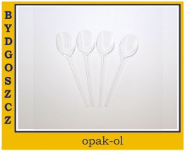 ŁYŻECZKA TWORZYWO TRANSPARENTNA 100 szt - OPAK-OL Bydgoszcz