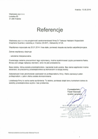 Referencja od firmy Wadowscy Sp. z o.o.