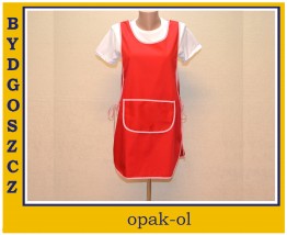 Fartuch uniwersalny typu karczek elanobawełna kolor wiązany po bokach - OPAK-OL Bydgoszcz