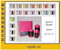 Świeca matowa słupek 150 x 70 - OPAK-OL Bydgoszcz