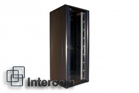 Szafa serwerowa rack stojąca 19  czarna - INTERCOM-hurtownia teletechniczna Sulejówek