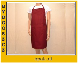 Fartuch na szyję przedniak z kieszenią elanobawełna - OPAK-OL Bydgoszcz