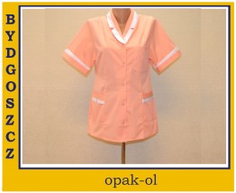 Żakiet fartuch medyczny elanobawełna krótki rękaw Bydgoszcz - OPAK-OL