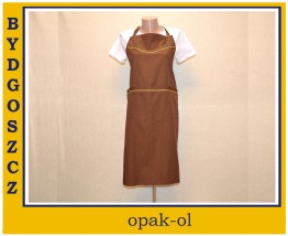 Fartuch na szyję przedniak z kieszenią elanobawełna - OPAK-OL Bydgoszcz