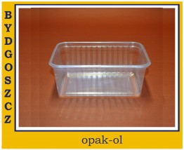 POJEMNIK TWORZYWO 1 L PROSTOKĄTNY 50 szt - OPAK-OL Bydgoszcz