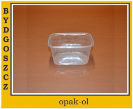 POJEMNIK TWORZYWO 250 ml PROSTOKĄTNY 100 szt - OPAK-OL Bydgoszcz