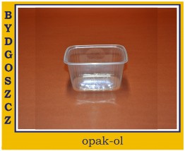 POJEMNIK TWORZYWO 300 ml PROSTOKĄTNY 100 szt - OPAK-OL Bydgoszcz