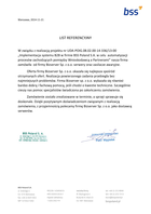 Referencja od firmy BSS Poland S A.