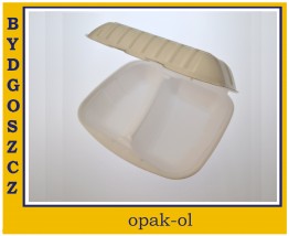 POJEMNIK MENUBOX DWUDZIELNY STYROPIAN 100 szt - OPAK-OL Bydgoszcz