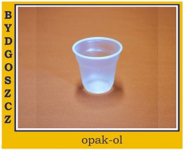 KUBEK TWORZYWO 80 ml TRANSPARENTNY 50 szt - OPAK-OL Bydgoszcz