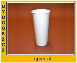 KUBEK PAPIEROWY 500 ml BIAŁY 100 szt - OPAK-OL Bydgoszcz