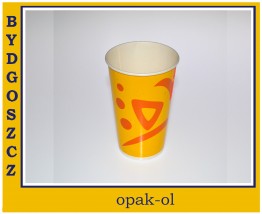 KUBEK PAPIEROWY 400 ml NADRUK 50 szt - OPAK-OL Bydgoszcz