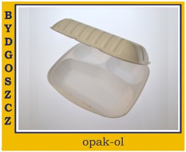 POJEMNIK MENUBOX TRÓJDZIELNY STYROPIAN 100 szt - OPAK-OL Bydgoszcz