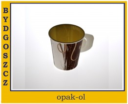 KUBEK PAPIEROWY 180 ml NADRUK Z UCHEM 50 szt - OPAK-OL Bydgoszcz