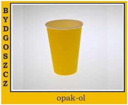 KUBEK PAPIEROWY 200 ml JEDNOBARWNY 10 szt - OPAK-OL Bydgoszcz