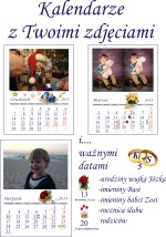 kalendarze ze zdjęciami i ważnymi datami - ATLANTA-MAŁA Poligrafia K. Momot Brodnica