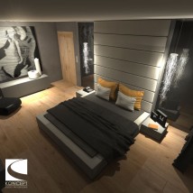 Projekt sypialni - Karolina Matuszewska Koncept Studio Projektowe Bydgoszcz