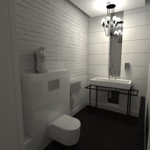 Projekt łazienki w kamienicy - Karolina Matuszewska Koncept Studio Projektowe Bydgoszcz