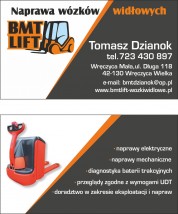 Naprawa wózków widłowych - BMT LIFT naprawa wózków widłowych Tomasz Dzianok Wręczyca Mała