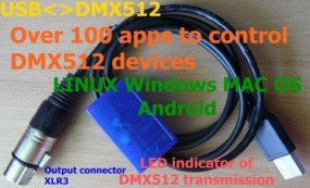 Interfejs USB DMX 512 sterowanie z PC DMX512 - KWmatik  Zakład Elektroniki i Automatyki Łódź