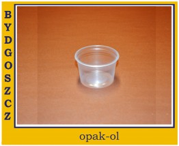 POJEMNIK TWORZYWO 80 ml śr. 68 mm OKRĄGŁY 100 szt - OPAK-OL Bydgoszcz