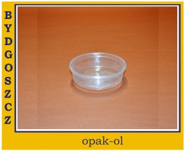 POJEMNIK TWORZYWO 125 ml śr. 103 mm OKRĄGŁY 100 szt - OPAK-OL Bydgoszcz