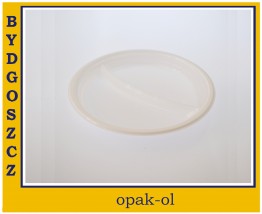 TALERZ TWORZYWO PS 22 cm DWUDZIELNY 100 szt - OPAK-OL Bydgoszcz