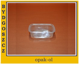 POJEMNIK TWORZYWO 125 ml PROSTOKĄTNY 100 szt - OPAK-OL Bydgoszcz