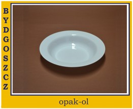 TALERZ PLASTYK ala PORCELANOWY GŁĘBOKI 19 cm 6 szt - OPAK-OL Bydgoszcz