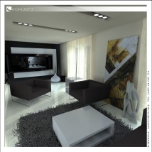 Projekt pokoju dziennego - Karolina Matuszewska Koncept Studio Projektowe Bydgoszcz