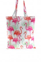 Torba bawełniana fullprint - flamingi - ALLBAG Wadowice