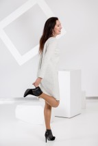 Sukienka ciepła Cream Snowflake - MyAnnie Anna Anderman Straszyn