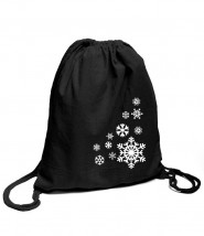 Plecak bawełniany - śnieżynki - ALLBAG Wadowice