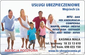 Usługi Ubezpieczeniowe - Usługi Ubezpieczeniowe Wojciech Lis Kasinka Mała